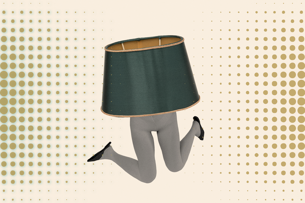 Het licht zien, lamp die een vreugdedansje maakt